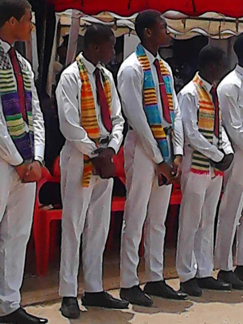 Prefects Induction — Dennis, Richie, Henry IX, Kwadwo Obeng